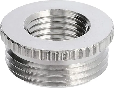 Produktbild von WISKA Reduzierung PG/PG von PG13,5x1,41 auf PG7x1,27 MRR-1307 rund Messing (CuZn) vernickelt Anschlussgewinde 6,5mm - 1