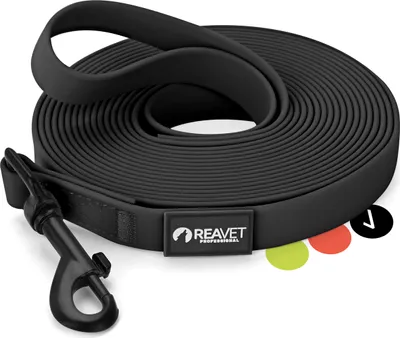 Produktbild von REAVET Schleppleine 5m Schwarz - Kontrollierter Freilauf & Hohe Zugkraft