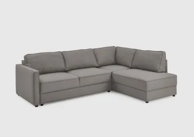 Ecksofa mit Schlaffunktion, grau, BxTxH 250x200x86 cm