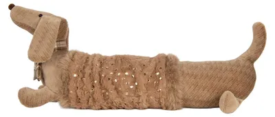 Produktbild von Clayre & Eef Umarmung Hund Dackel 58x20x21 cm Braun Synthetisch