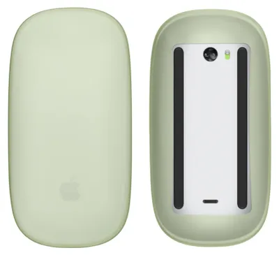 Produktbild von kwmobile Silikon Schutzhülle kompatibel mit Apple Magic Mouse 1 / 2 Hülle - PC Maus Cover aus softem Silikon - Pastellgelb