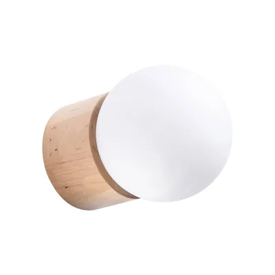 Image de Applique BOOMO 1xG9 8W bois 12x17x12cm Sollux Lighting