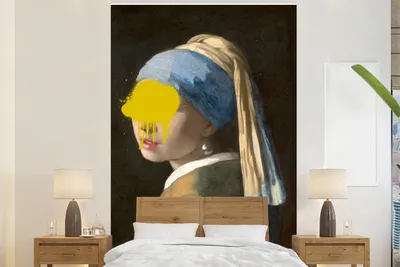 Produktbild von MuchoWow® Fototapete für Wohnzimmer oder Schlafzimmer Wandtapete Vinyl Motivtapete Mädchen mit Perlenohrring - Johannes Vermeer - Gemälde - 200x300 cm - Wanddekorationen