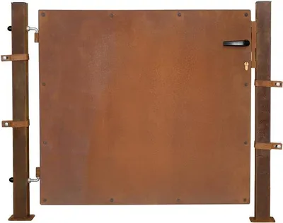 Produktbild von Gartentür Zauntür Gartentor 160 cm Rost Hoftor Hoftür Gartenpforte Gartenzaun