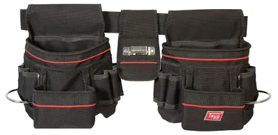 Profi-Werkzeuggürtel, 2 Seitentaschen, Maßbandhalter, 1250x48 mm