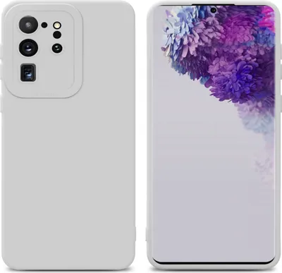 Produktbild von Cadorabo Hülle für Samsung Galaxy S20 ULTRA Schutz Hülle in Weiß TPU Silikon Etui Case Handyhülle
