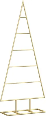 Zdjęcie produktu dla Metalowa choinka świąteczna złoty 90 cm Stal Malowana Proszkowo
