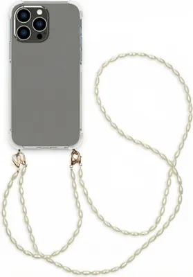 Produktbild von imoshion Handykette mit Perlen + Handgelenkschlaufe iPhone 14 Pro Max - Transparent