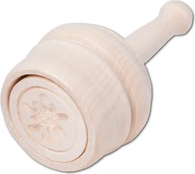 Image de Hofmeister Holzwaren Moule à beurre, 30 grammes, Edelweiss, en bois d'érable