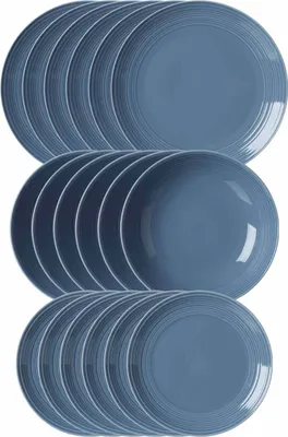 Produktbild von Ritzenhoff & Breker Levi Teller-Set 18-teilig blau