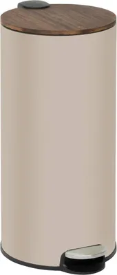 Produktbild von Modern color mülleimer mit pedal 30l ton und akazie 37,7x29,2x59,5 cm - 5 five simply smart