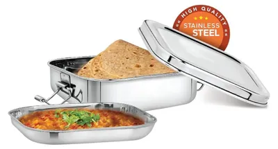 Edelstahl Lunchbox rechteckig 600 ml 1 Stück