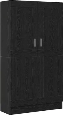 Produktbild von vidaXL Bücherregal Schwarz Eichen-Optik 82,5 x 30,5 x 150 cm