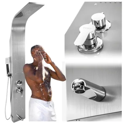 Produktbild von Duschpaneel Nickel Duschsäule Regendusche Duschsystem mit Handbrause