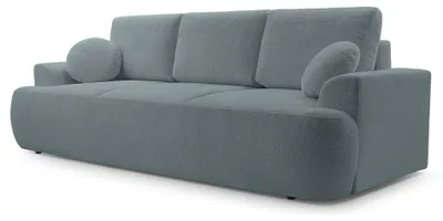 Produktbild von Selsey Barletto – 3-Sitzer-Sofa mit Schlaffunktion und Stauraum, Bouclé, Grau