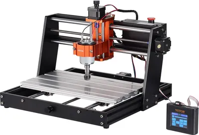 Obrázok produktu pre CNC gravírovací stroj, pracovná plocha 300 x 200 x 72 mm, 120 W, 3-osé ovládanie GRBL, gravírovacia gravírovacia súprava 1200 otáčok za minútu s offline riadiacou jednotkou pre drevo, akryl, MDF, PVC, penu