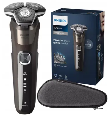 Produktbild von Philips Rasierer 5000 Wet und Dry, SkinIQ, 360°, Köpfe und Trimmer Golarka