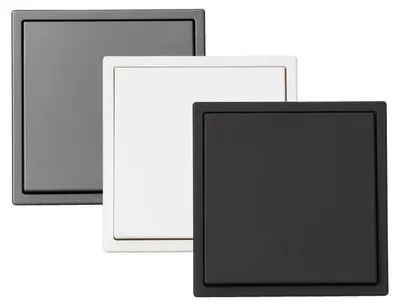 Produktbild von Wechselschalter Luxe 990 Schwarz 1 Taste