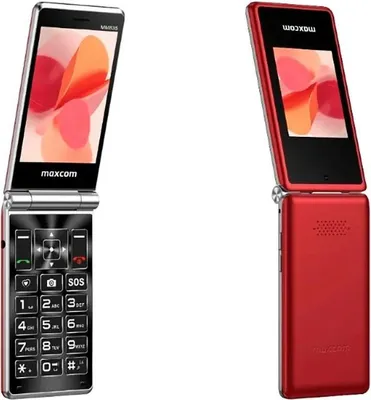 Produktbild von MaxCom Comfort MM835, Klapphandy, Dual-SIM, 8,89 cm (3.5"), 0,3 MP, 1400 mAh, Rot
