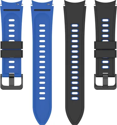 Produktbild von INF Stylisches schwarzes und blaues Silikonarmband für Samsung Watch