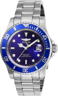 Produktbild von Invicta Pro Diver 26971 - Pánské Náramkové Hondiky - Quartzové - Nerezová ocel s modrým ciferníkem - 40mm