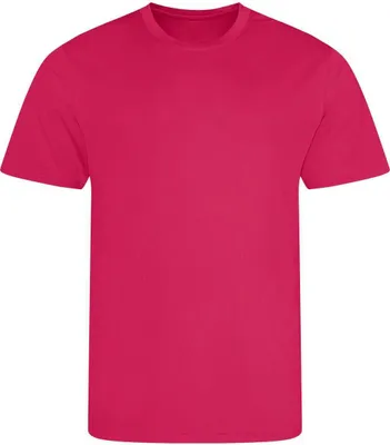Produktbild von Just Cool JC001 | Cool T-Shirt +WRAP  +UV-Sonnenschutz 30 - Farbe: Hot Pink - Größe: M