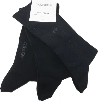 Zdjęcie produktu dla Skarpety męskie 3 pary niskich skarpet z ciepłej bawełny CK CALVIN KLEIN artykuł 100001864 COMBED Bawełna, 001 Black - Czarny, EUR 39/42 - UK 5,5 / 8, Bawełna 76%,Poliamid 22%,Elasthan 2%