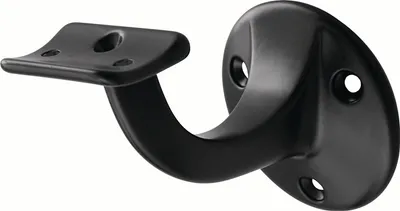 Immagine prodotto di Supporto per corrimano in alluminio 3505, nero D.piastra a muro 56mm
