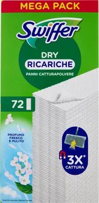 Obrázek produktu pro Swiffer podlahové ubrousky suché náplňové balení s vůní 72 ubrousků
