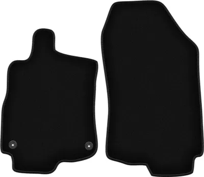 Image de Wielganizator Tapis avant de sol velours sur-mesure pour Renault Megane III (2008-2015, cabriolet) noir, jeu 2 pièces, fixations