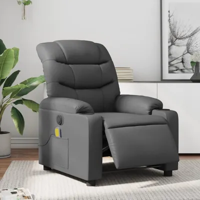 Produktbild von Cloris DesignMöbel Massagesessel Elektrisch Grau Kunstleder , Klassische Sessel 2024 Neu