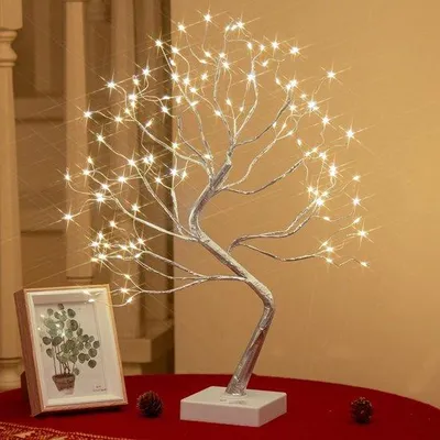 Productafbeelding van Lichtboom met 108 Warmwitte LED's - Decoratieve Boomverlichting voor Binnen