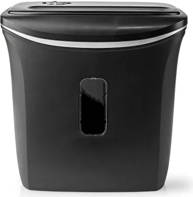 Produktbild von Nedis Aktenvernichter - Querschnitt - 6x A4-Seiten - 12 l - Sicherheitsnorm: DIN 4 - Schwarz