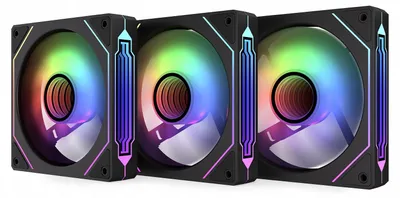 Produktbild von KRUX Corvus 120 ARGB KIT PC-Lüfter, 3 × 120 mm, 1600 U/min, Spiegeleffekt