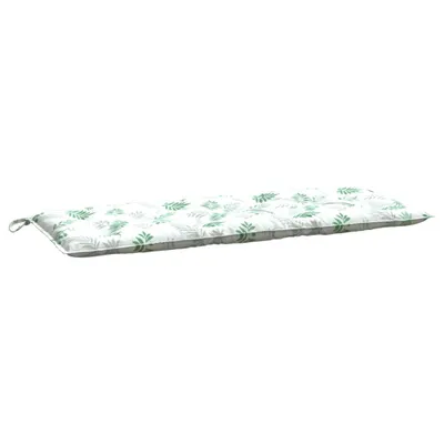 Obrázek produktu pro Poduška na zahradní lavici vzor listů 120 x 50 x 7 cm textil
