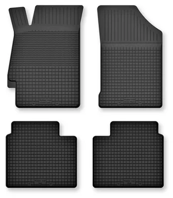 Produktbild von Gummi-Fußmatten für Mazda 6 II GH 2007-2012 – 4-tlg, Schwarz, Semi-Universal, angepasst – Wielganizator Semi-Universal