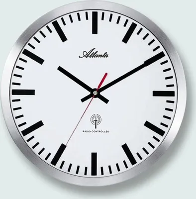 Produktbild von Atlanta Wanduhr, Funk, Ø 30 cm, 4371-B
