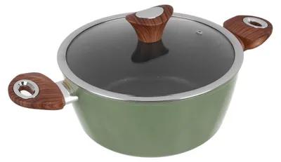 Kochtopf mit Deckel, 2 Liter, Grün, Antihaft, Induktion, 39,5x24x16,5 cm