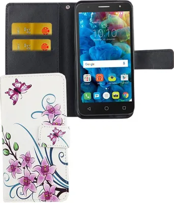 Produktbild von Handyhülle Tasche für Handy Alcatel Pop 4 5.0' Lotusblume