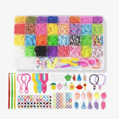 Imagen del producto de Dripio - Set de bandas elásticas para pulseras - Más de 2500 bandas - 30 colores