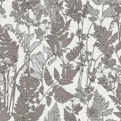 Produktbild von Profhome 377521-GU Blumen Tapete Floral matt weiß grau 5,33 m2