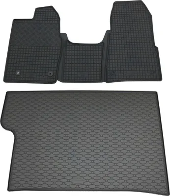 Produktbild von Rigum Gummi Fußmatten + Kofferraumwanne im Set für Ford Tourneo Custom