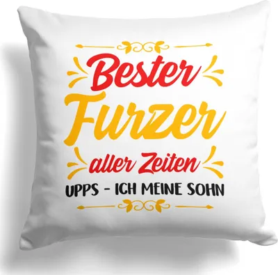 Produktbild von 22Feels Sohn Geschenk 18. Geburtstag Weihnachten Abitur Matura Jungs Kissen Uni Abschluss Bachelor Master Firmung Konfirmation Kinder Deko Männer Dekoration Wohnzimmer Schlafzimmer Couch