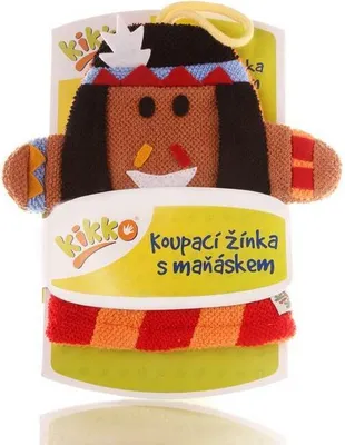 Obrázek produktu pro XKKO Rukavice na koupání s loutkou - Indián
