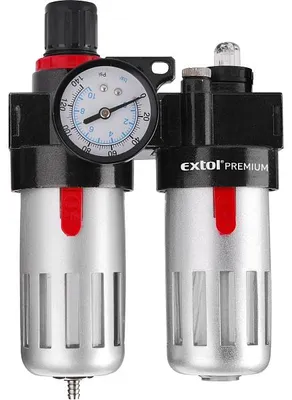 Produktbild von EXTOL PREMIUM Druckregler mit Filter, Manometer und Ölversorgung