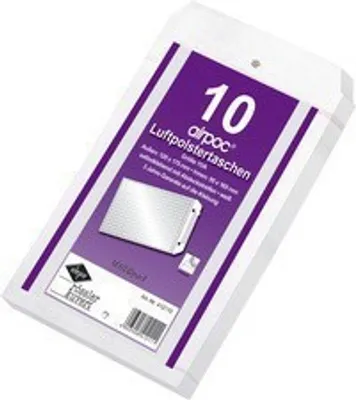 Produktbild von MAILmedia Luftpolster Versandtaschen Typ I19 weiß 36 g 10 Versandtaschen