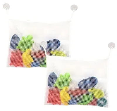 Produktbild von Set aus 2 Aufbewahrungstaschen - Badezimmer Organizer - Polyester - 35 x 45 cm