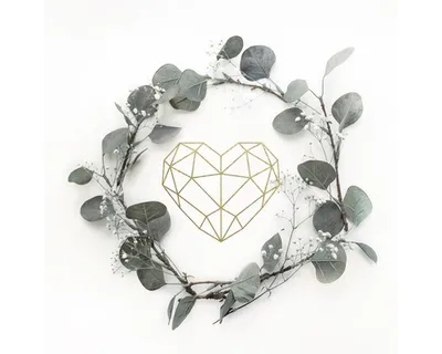 Produktbild von Glasbild Eucalyptus Wreath II 50x50 cm