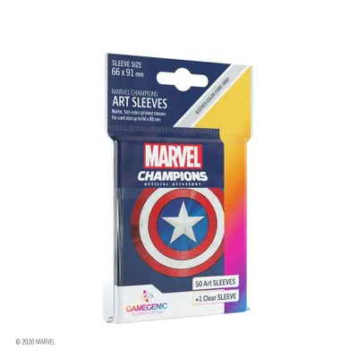 Produktbild von GameGenic Champions Art Sleeves: Captain America (50-Pack)