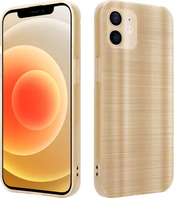 Image de Cadorabo Housse pour Apple iPhone 12 Housse de protection en or Housse pour portable TPU Silicone Etui Case